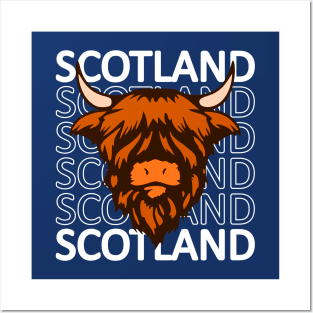 Scotland - Hairy Coo Posters and Art